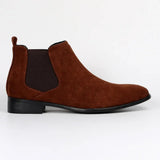 Men’s Suede Chelsea Boots | Slip-On, Squared Toe