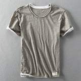 Men's Vintage Summer T-Shirt | Casual, Short Sleeve