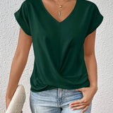 Women’s Casual Summer T-Shirt | Short Sleeve, V-Neck