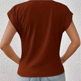 Women’s Casual Summer T-Shirt | Short Sleeve, V-Neck