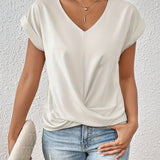 Women’s Casual Summer T-Shirt | Short Sleeve, V-Neck