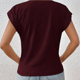 Women’s Casual Summer T-Shirt | Short Sleeve, V-Neck