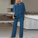 Women’s Two Piece Set | Flowy, Chiffon Overlay