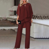 Women’s Two Piece Set | Flowy, Chiffon Overlay