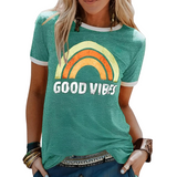 Women’s Summer Graphic T-Shirt | Vintage, Short Sleeve