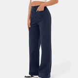 Women's Summer Trousers | Button Front, Wide Leg