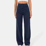 Women's Summer Trousers | Button Front, Wide Leg