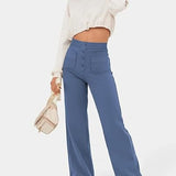 Women's Summer Trousers | Button Front, Wide Leg