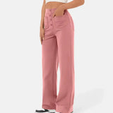 Women's Summer Trousers | Button Front, Wide Leg