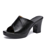 Women's Summer Heeled Sandals | Platform, Slip-On
