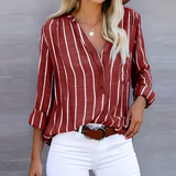 Women’s Casual Summer Shirt | Long Sleeve, Striped