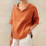 Women's Summer Tunic Top | Linen, V-Neck