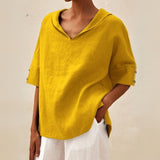 Women's Summer Tunic Top | Linen, V-Neck
