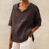 Women's Summer Tunic Top | Linen, V-Neck