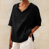 Women's Summer Tunic Top | Linen, V-Neck