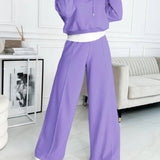 Women’s Lounge Tracksuit | Wide-Leg, High-Waisted