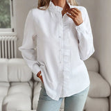 Women’s Casual Summer Shirt | Long Sleeve, Frilled