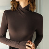 Women’s Designer Winter Top | Long Sleeve, Turtleneck