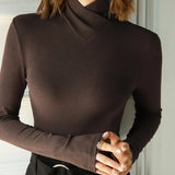 Women’s Designer Winter Top | Long Sleeve, Turtleneck