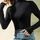 Women’s Designer Winter Top | Long Sleeve, Turtleneck