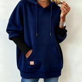 Carlie - Loose casual warm hooded jacket