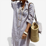 Chiara™ Button-Detail Fluid Dress
