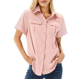 Danaya - Stylish multi-pocket polo blouse