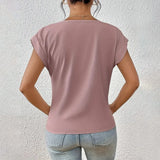 Women’s Casual Summer T-Shirt | Short Sleeve, V-Neck