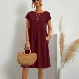 Women's Casual Smock Summer Dress | Midi