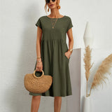 Women's Casual Smock Summer Dress | Midi