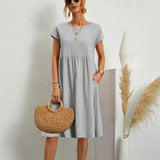 Women's Casual Smock Summer Dress | Midi