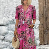 Dorina | Printed V-Neck Dress