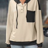 Seraphine - Elegant casual hoodie jacket with drawstring