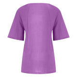 Women’s Casual Summer Shirt | Short Sleeve, Asymmetrical