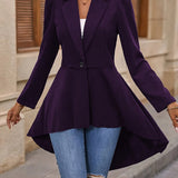 Zoella - Elegant long flare blazer