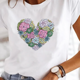 Women's Summer Graphic T-Shirt | Casual, Short Sleeve