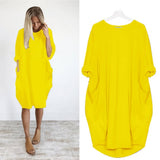 Women Summer Plus Size Dress | Tunic, Sleeves