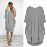 Women Summer Plus Size Dress | Tunic, Sleeves