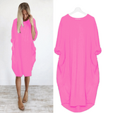 Women Summer Plus Size Dress | Tunic, Sleeves