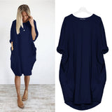 Women Summer Plus Size Dress | Tunic, Sleeves