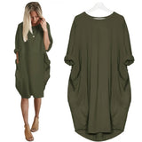 Women Summer Plus Size Dress | Tunic, Sleeves