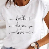 Women's Casual Summer T-Shirt | Graphic, Short Sleeve