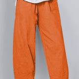 Women's Summer Pants | Cropped, Asymmetrical Hem