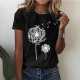 Women’s Summer Graphic T-Shirt | Printed, Short Sleeve