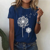 Women’s Summer Graphic T-Shirt | Printed, Short Sleeve