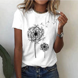 Women’s Summer Graphic T-Shirt | Printed, Short Sleeve