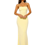 Women's Summer Maxi Dress | Bodycon, Spaghetti Strap