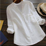 Women’s Summer Tunic Blouse | Long Sleeve, Button-Down