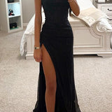 Women's Formal Evening Dress | Corset, High Slit