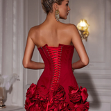 Women's Party Mini Dress | Corset, Ruffle Skirt